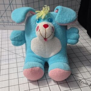 Blue and Pink Plush Bunny Toy